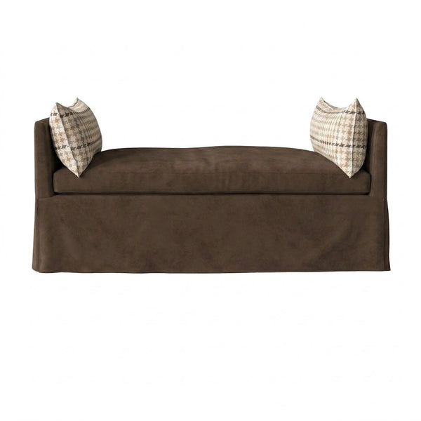 Vegan Espresso Leather Daybed & Mattress Cover