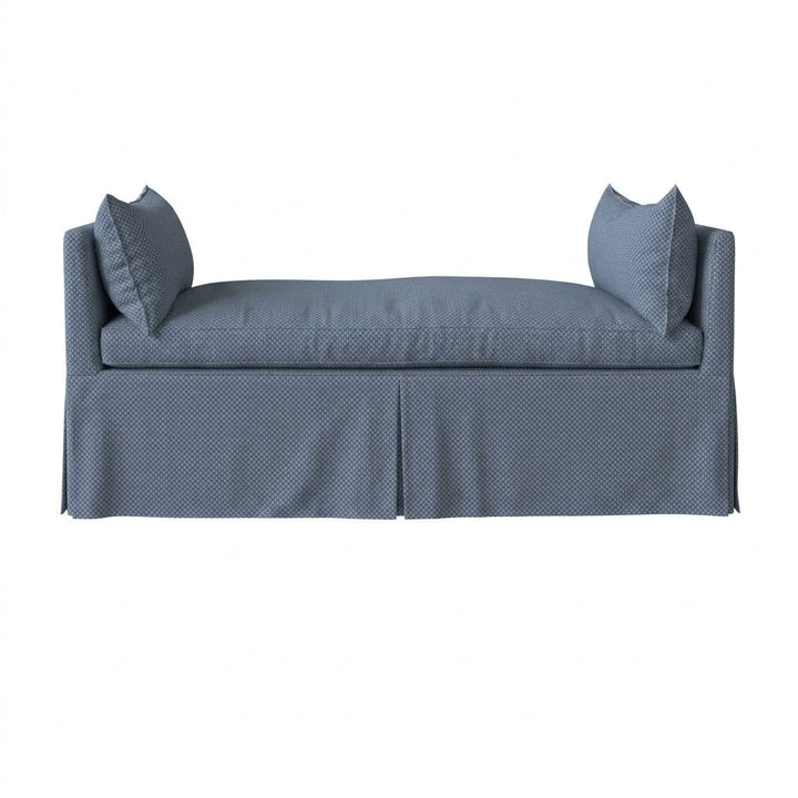 Steel Blue Diamond indoor/outdoor custom daybed &amp; mattress cover