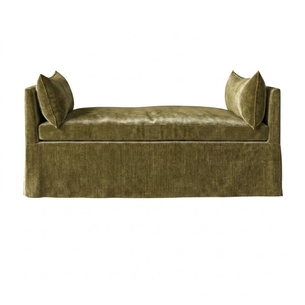 Fresh Olive Chenille Daybed & Mattress Cover
