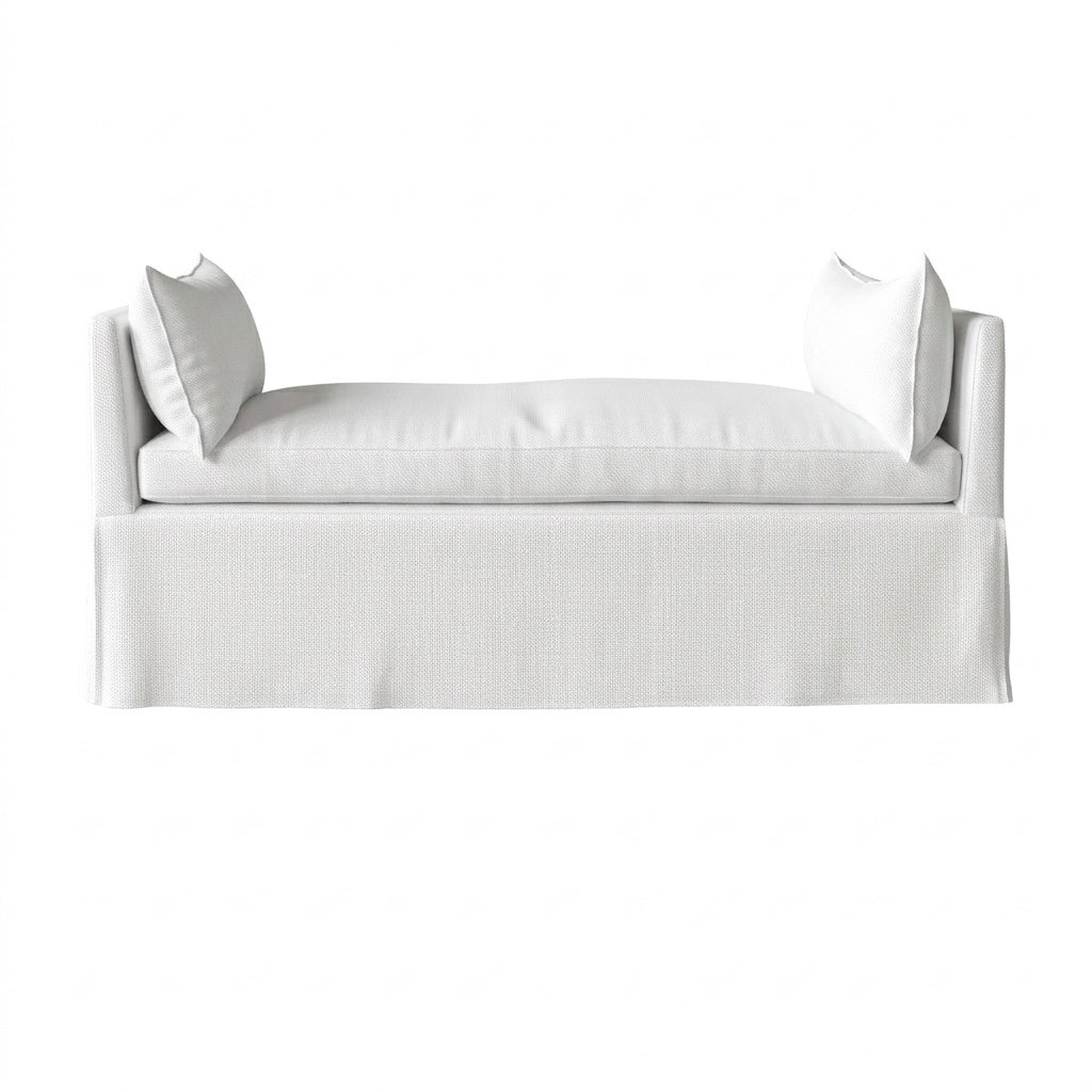 SoftCurve White Twill Daybed &amp; Mattress Cover