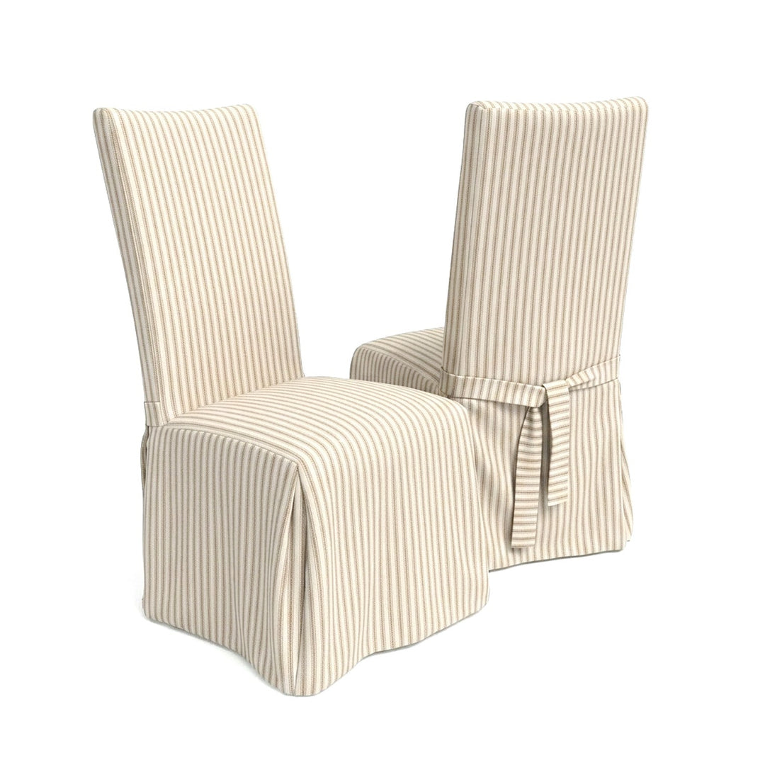 Martha's Vineyard Canvas Stripe Dining Chair Cover