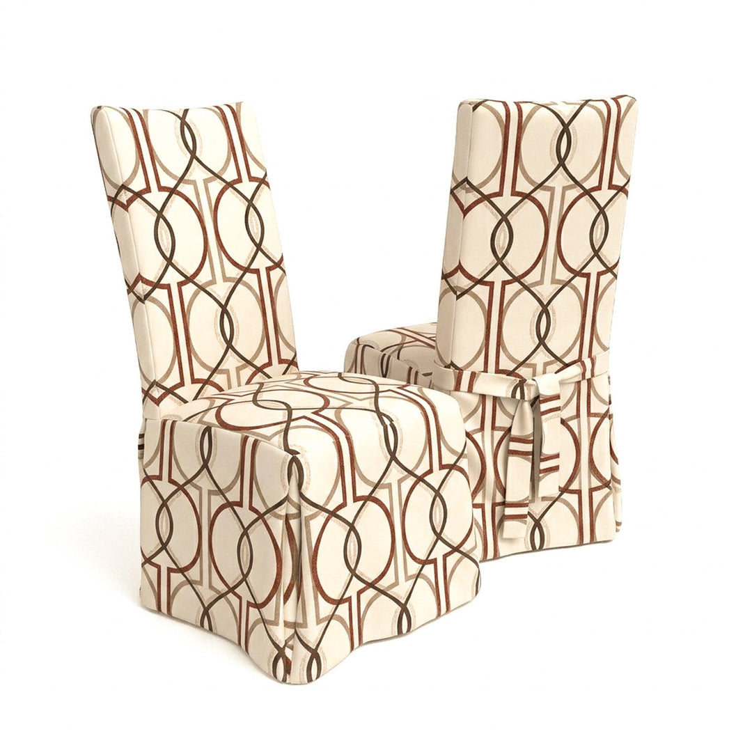 Spanish Trellis Canvas Print Dining Chair Cover