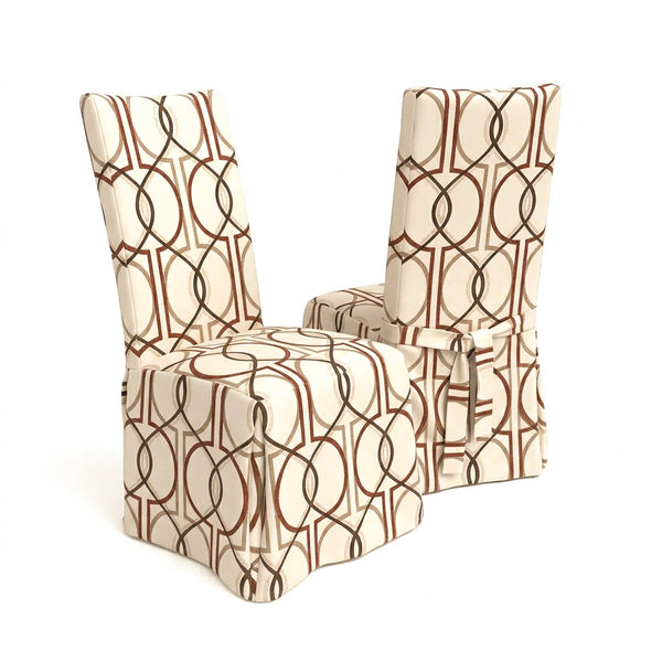 Spanish Trellis Canvas Print Custom Dining Chair Cover