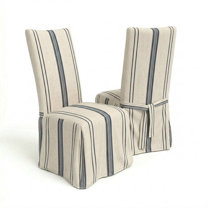 Marina Stripe Custom Dining Chair Cover