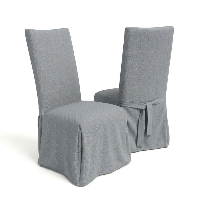 Graphite Gray Custom Dining Chair Cover