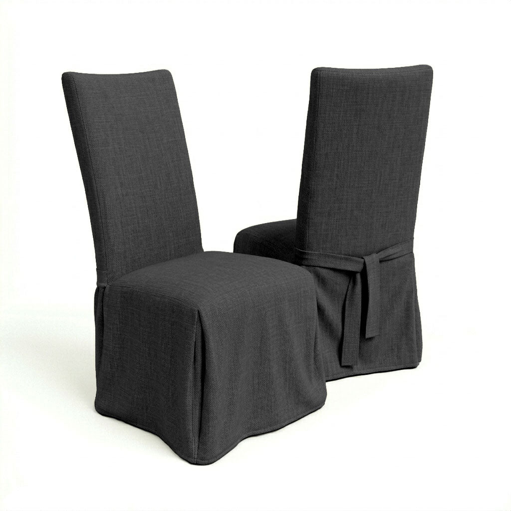 Warm Gray Custom Dining Chair Cover