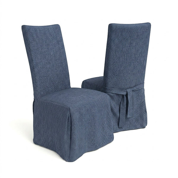 Bluebonnet Performance Weave Custom Dining Chair Cover