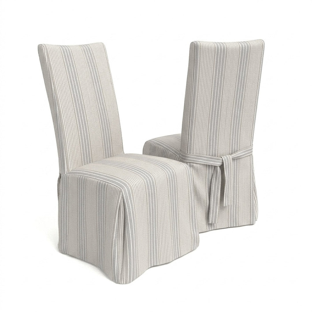 Country House Herringbone Weave Dining Chair Cover