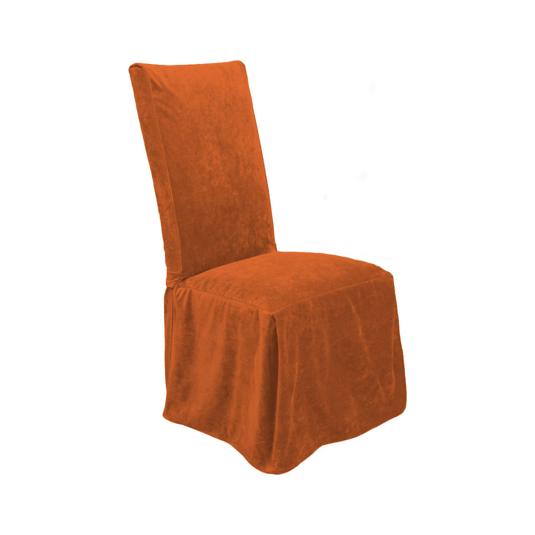 Spice Orange SuedeTouch Custom Dining Chair Cover