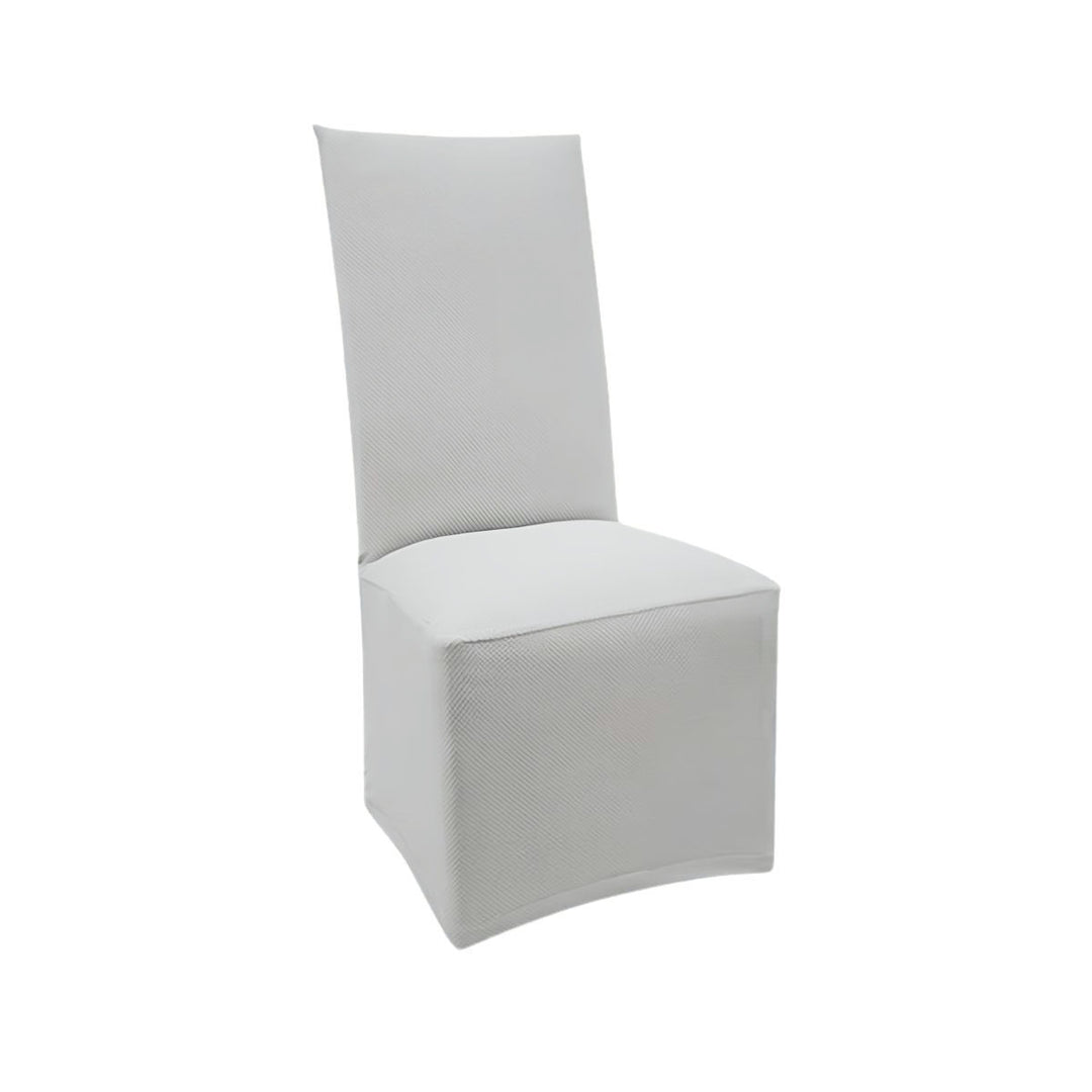 FlexFit Cloud Gray Custom Dining Chair Cover