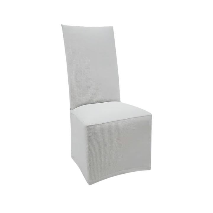 FlexFit Cloud Gray Custom Dining Chair Cover