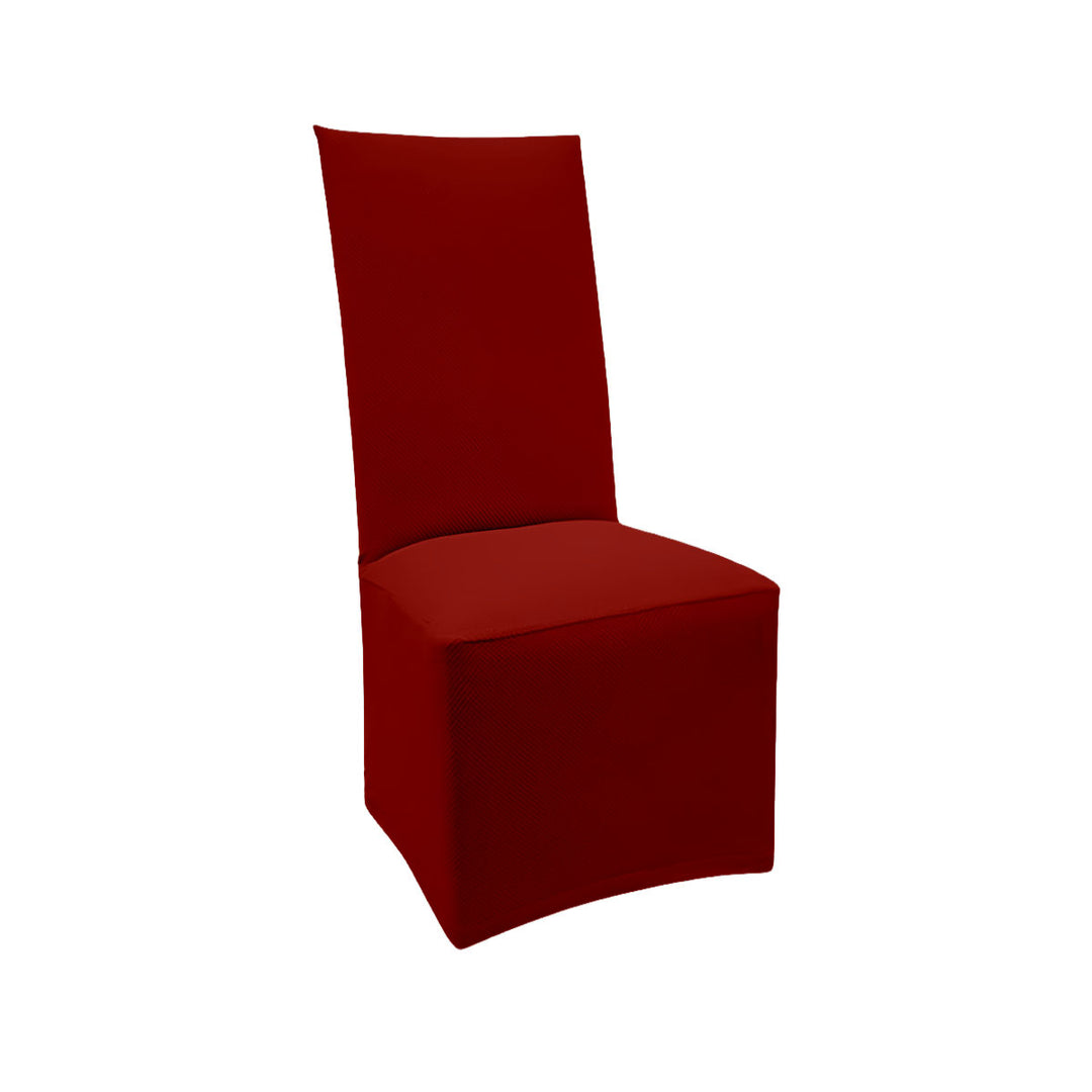 FlexFit Brick Red Custom Dining Chair Cover