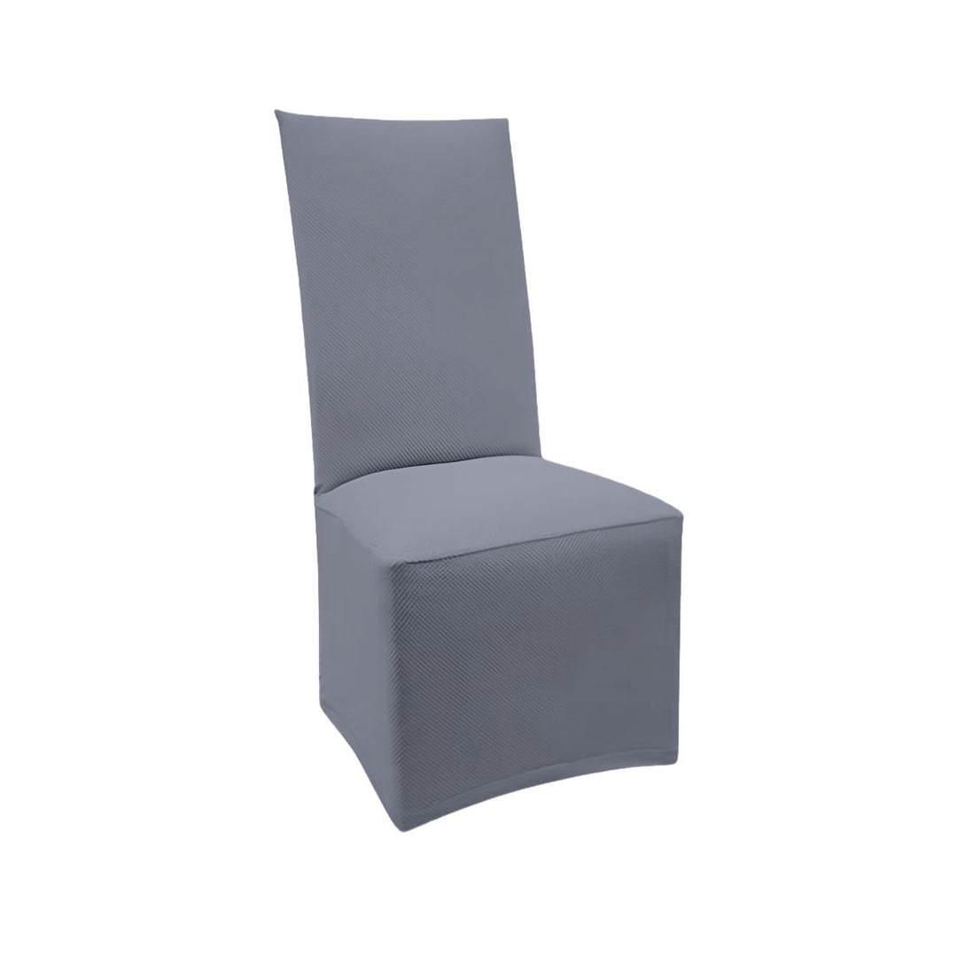 FlexFit Pale Gray Custom Dining Chair Cover