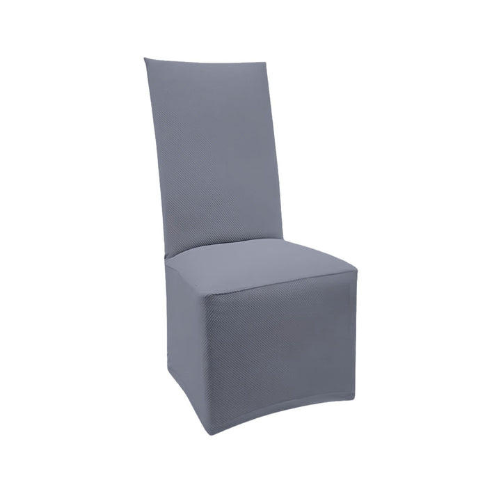 FlexFit Pale Gray Custom Dining Chair Cover