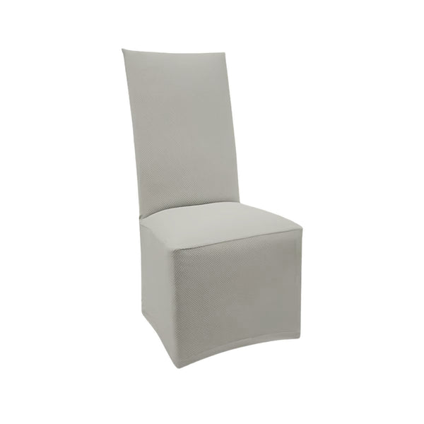 FlexFit Sterling Gray Custom Dining Chair Cover