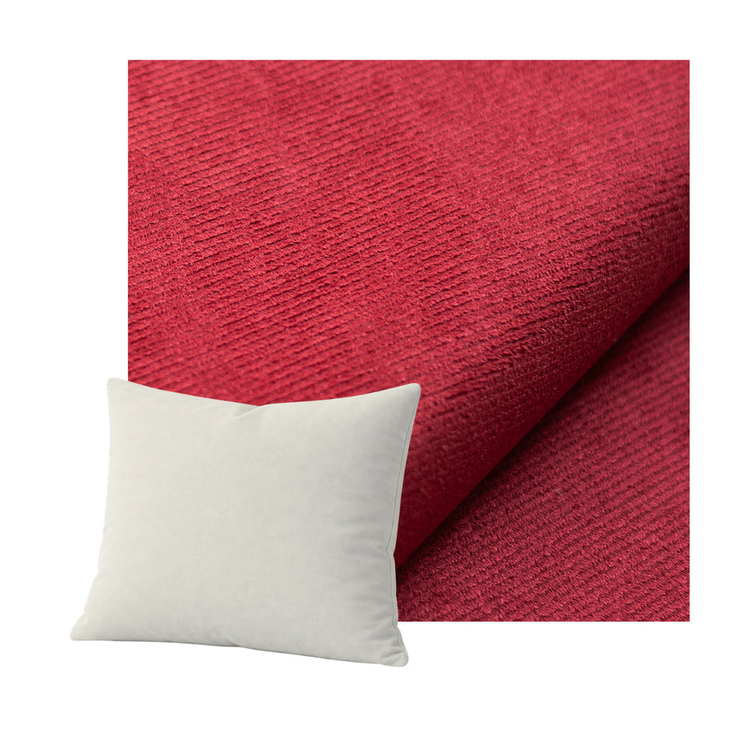 Deep Red Performance Twill Throw Pillow