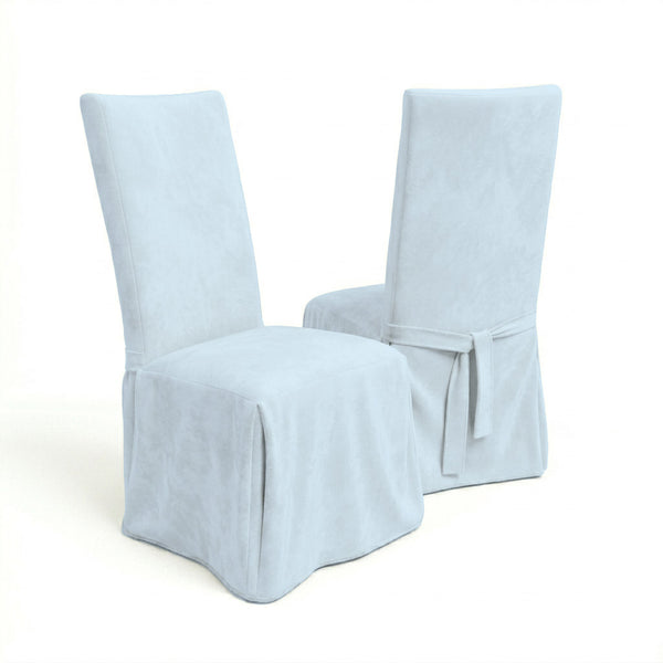 Soft Seafoam SuedeTouch Custom Dining Chair Cover