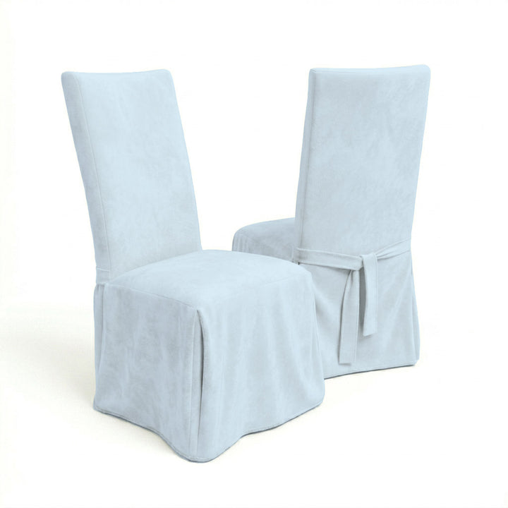 Soft Seafoam SuedeTouch Custom Dining Chair Cover