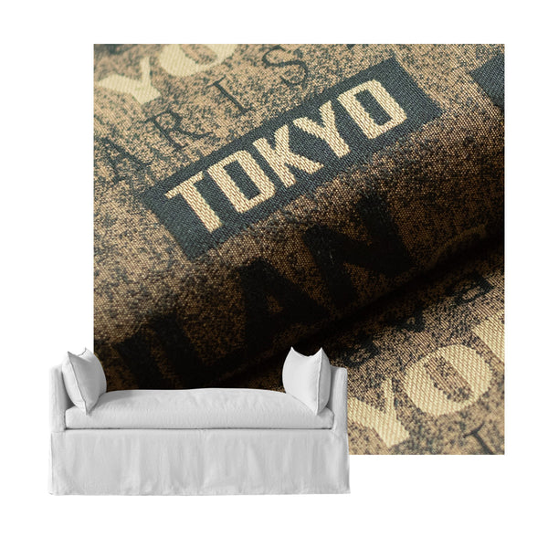 Urban Typography Custom Daybed Cover