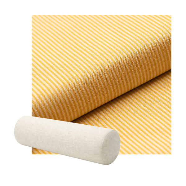 Yellow Pinstripe Premium Weave Bolster Pillow