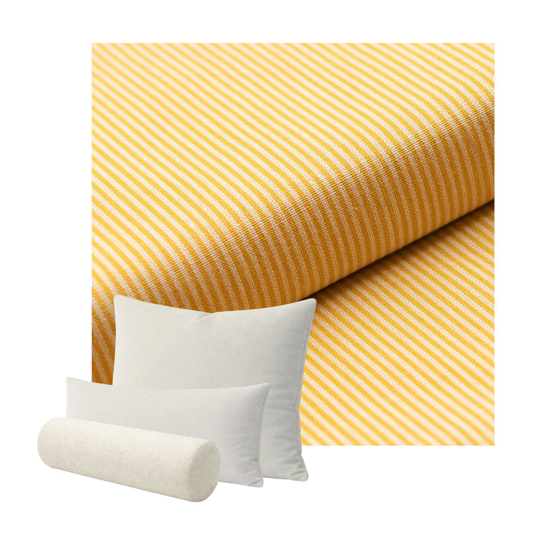 Yellow Pinstripe Custom Pillow Cover