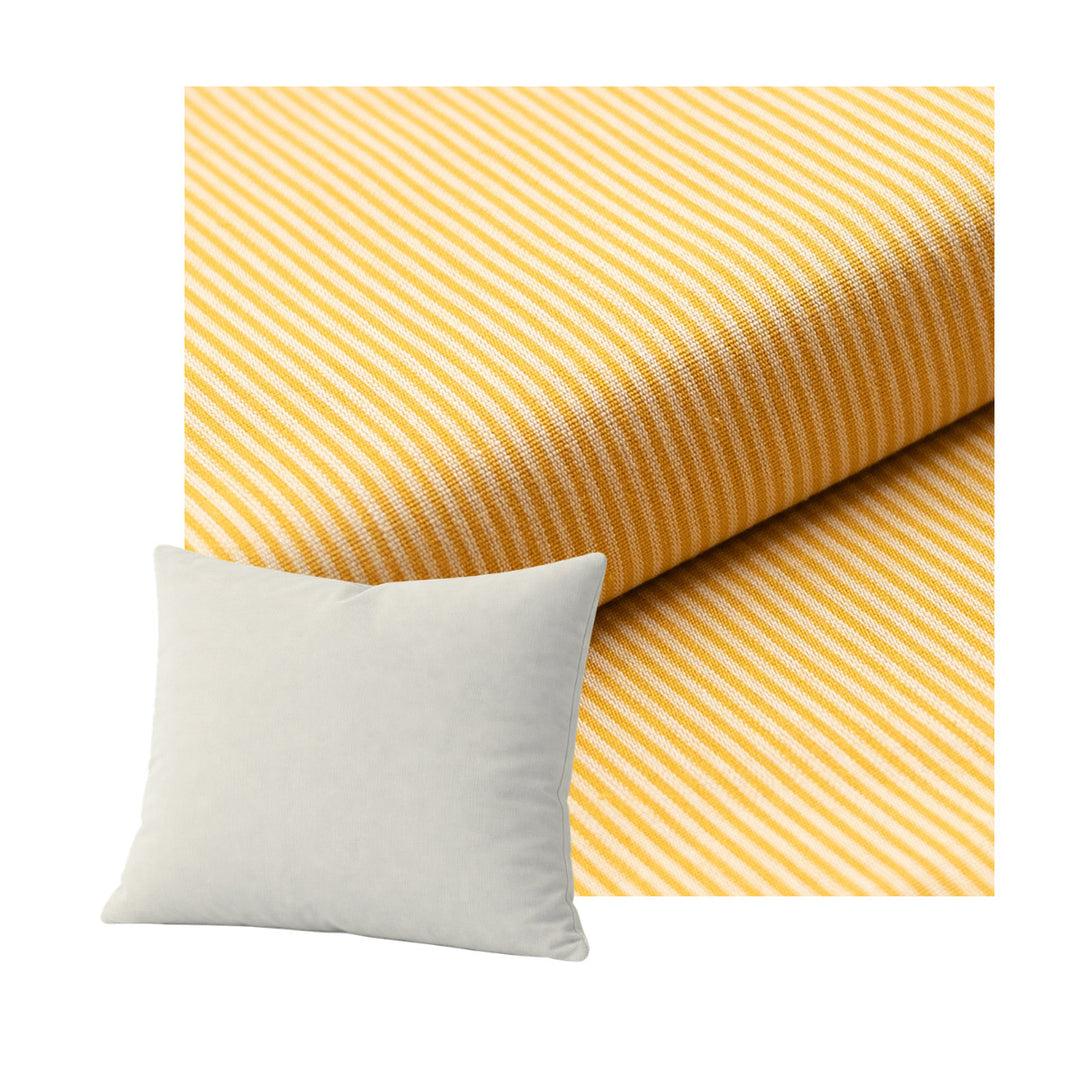 Yellow Pinstripe Throw Pillow