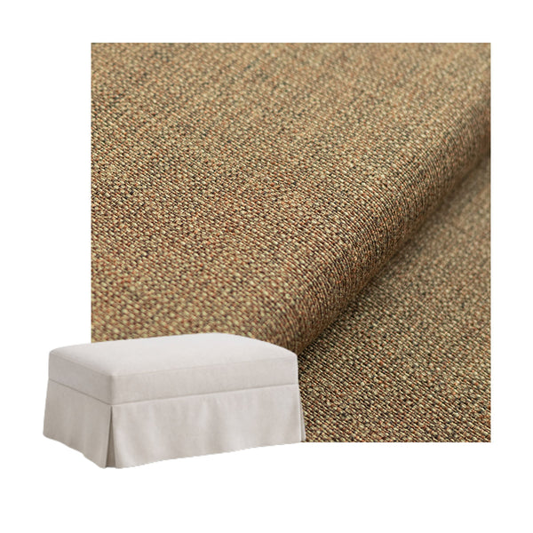 Rustic Barley Custom Ottoman Slipcover