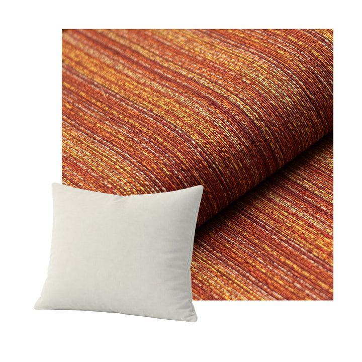 Rust Pinstripe Throw Pillow