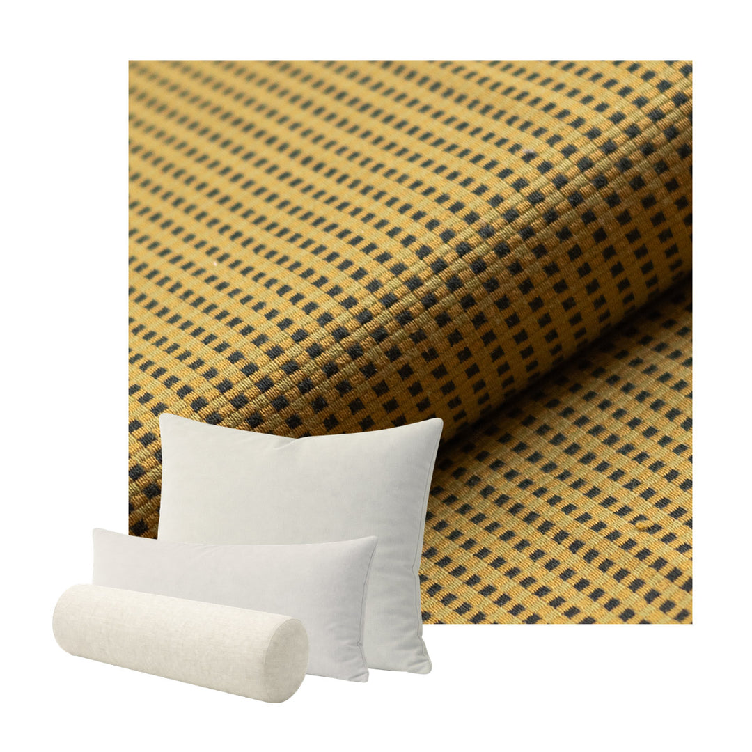 Yellow Check Custom Pillow Cover
