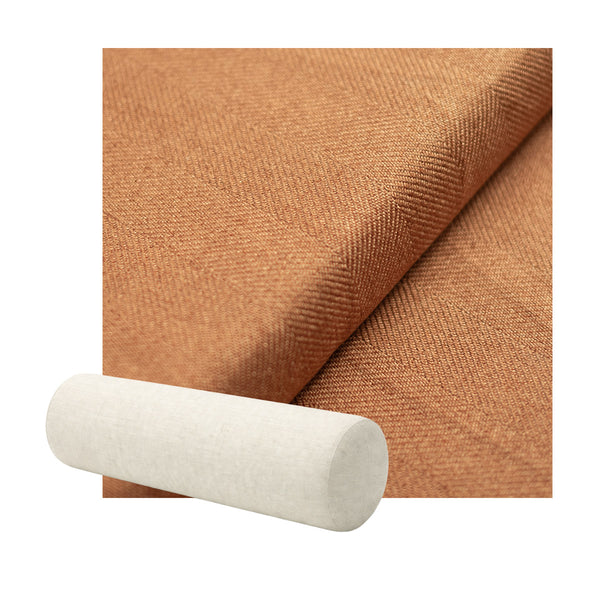 Terracotta Herringbone Weave Bolster Pillow
