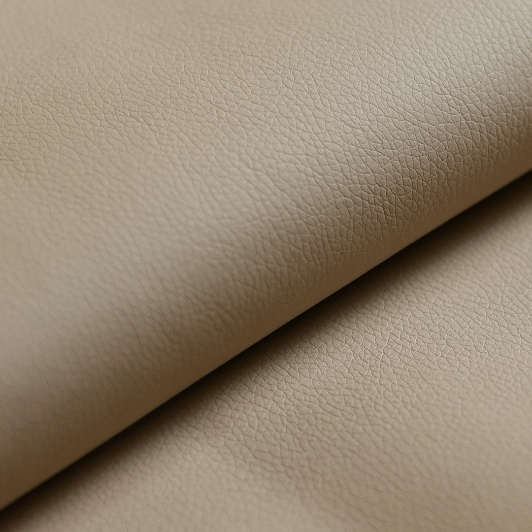 Light Sand Faux Leather Custom Cushion Cover