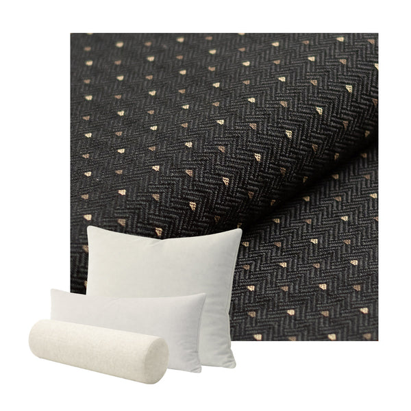 Black Micro Dot Custom Pillow Cover