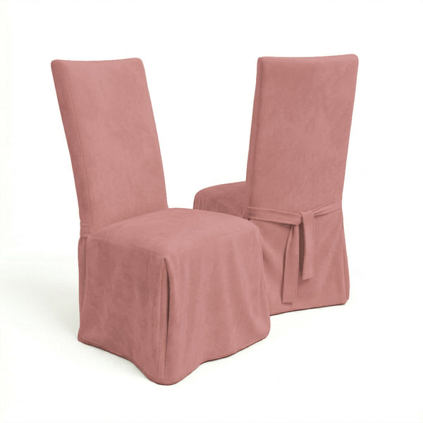 Warm Clay SuedeTouch Custom Dining Chair Cover