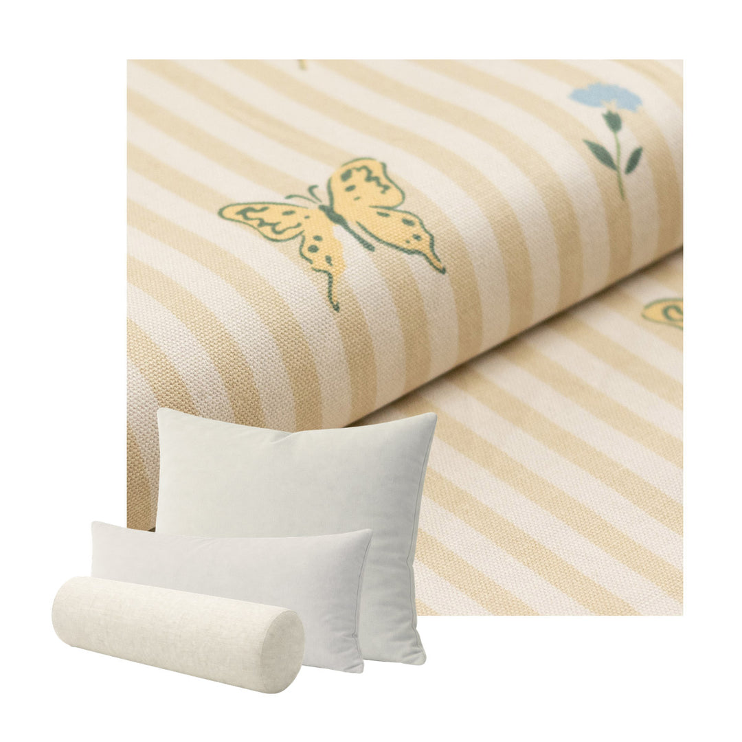 Paulette Butterfly Canvas Custom Pillow Cover