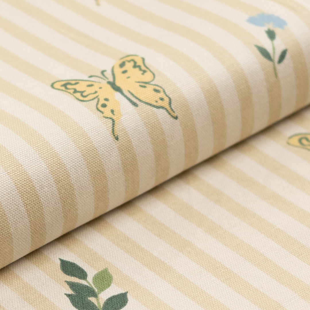 Paulette Butterfly Canvas Custom Dining Chair Cover
