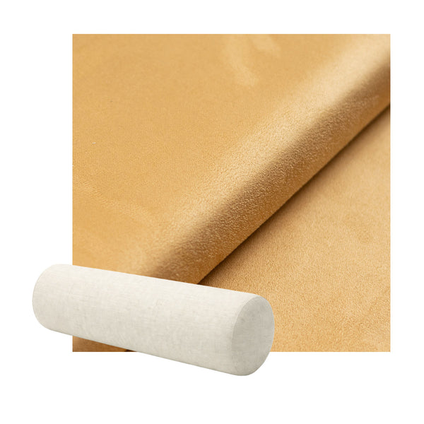 Butterscotch Leather-look Bolster Pillow