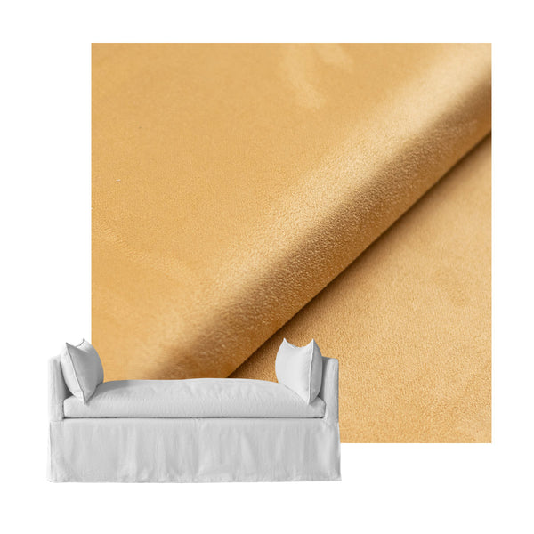 Butterscotch Leather-look Custom Daybed Cover