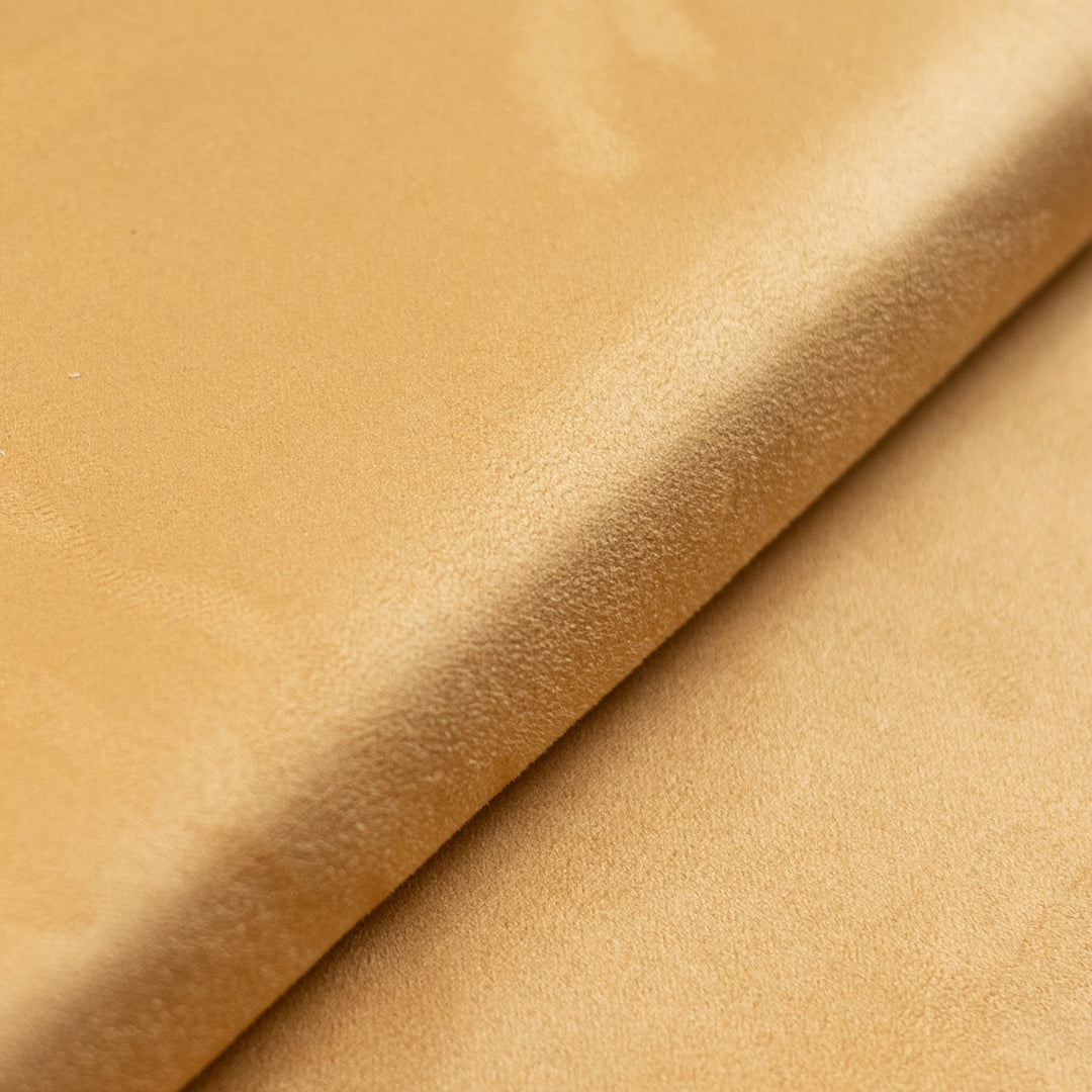 Warm Yellow Leather-look Fabric