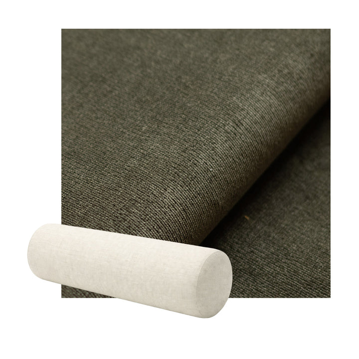 Earth Green Velour Bolster Pillow