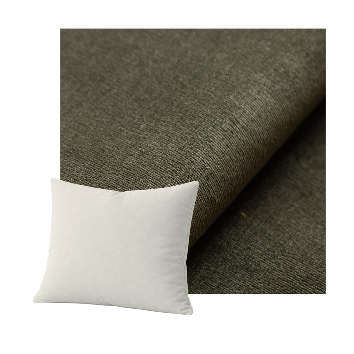 Earth Green Velour Throw Pillow