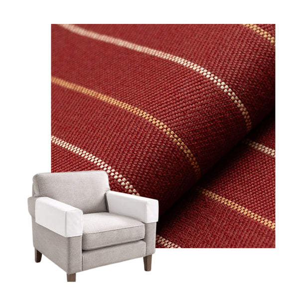 Red Stripe Custom Armrest Cover