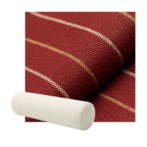 Red Stripe Performance Weave Bolster Pillow