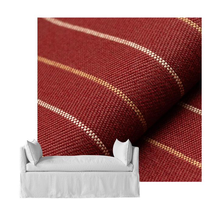 Red Stripe Custom Daybed Cover