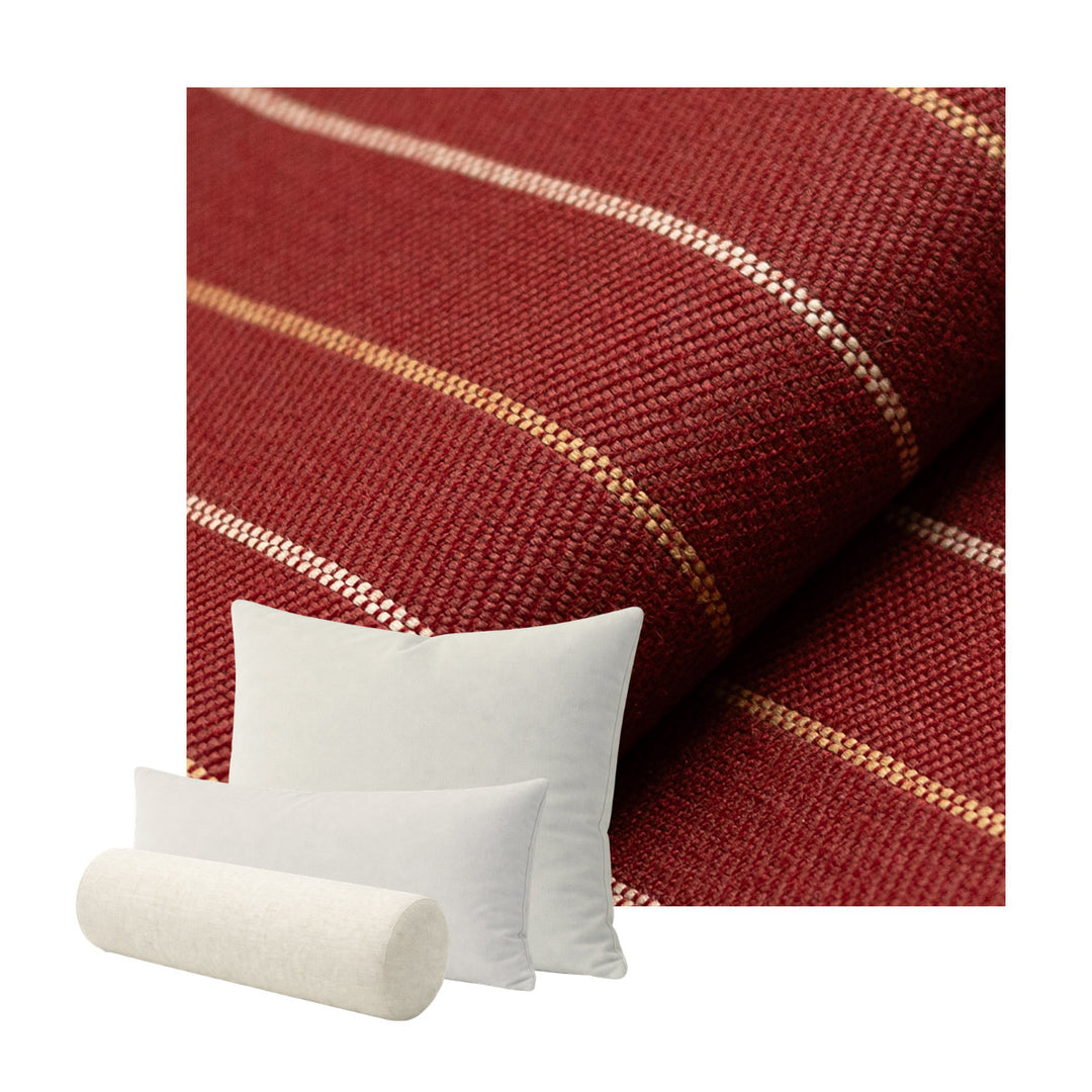 Red Stripe Custom Pillow Cover