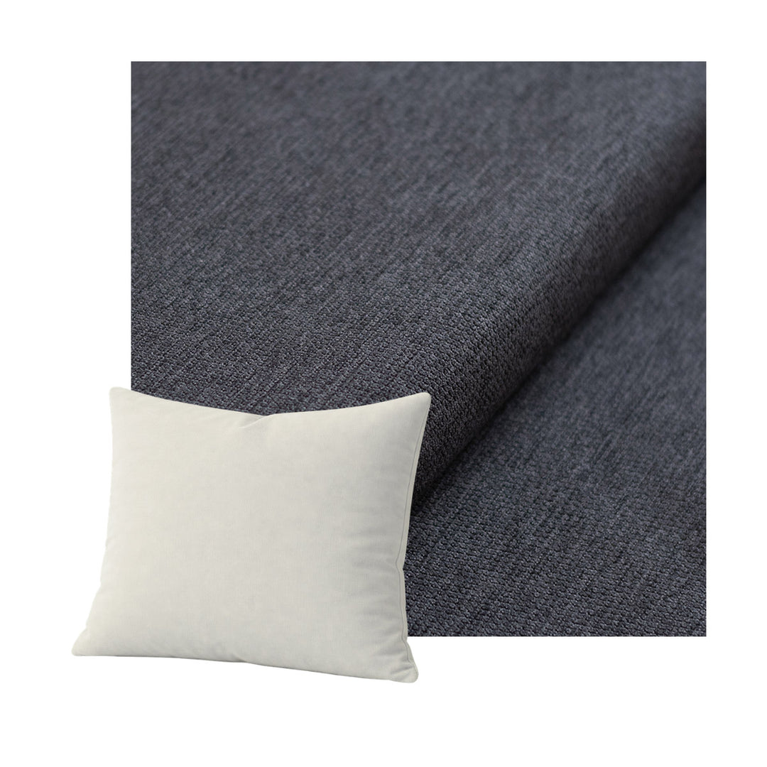Ultra-soft Charcoal Chenille Throw Pillow