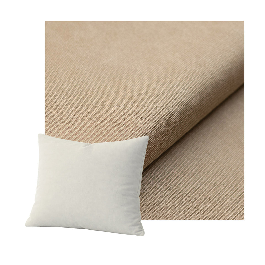 Wheat Heavyduty Canvas Throw Pillow