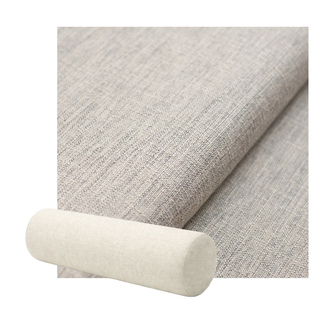 Flax Gray Textured Weave Bolster Pillow