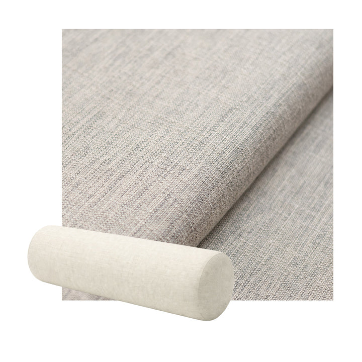 Flax Gray Textured Weave Bolster Pillow