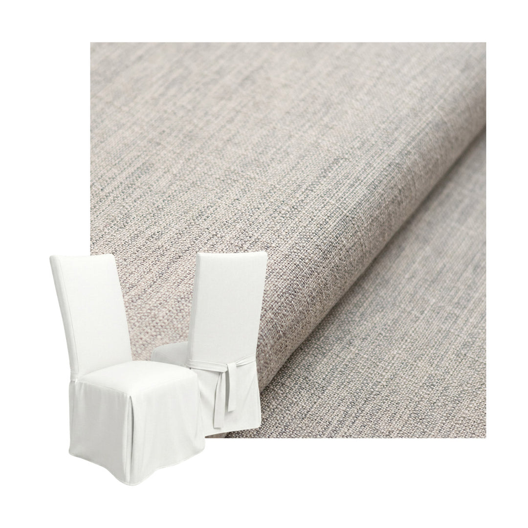 Flax Gray Custom Dining Chair Cover