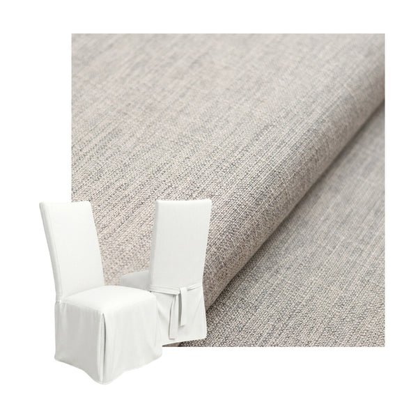 Flax Gray Custom Dining Chair Cover